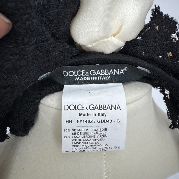 Dolce Gabbana Diadem Headband White Rose Crystal Embellished Luxury Italy - Picture 7 of 9